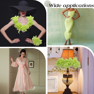 Turkey Feather Fluff Boa for Dancing DIY-WH0568-10E-1