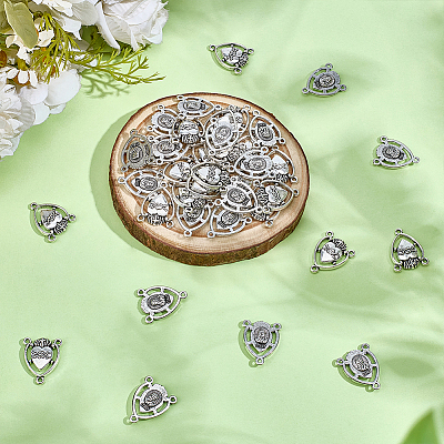 40Pcs Tibetan Style Alloy Chandelier Component Links FIND-MA0001-19-1