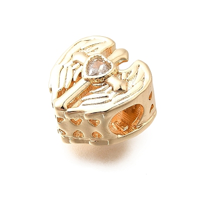 Brass & Glass Beads KK-M318-47G-02-1