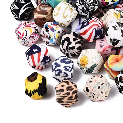 Printed Silicone Beads SIL-N006-17-1