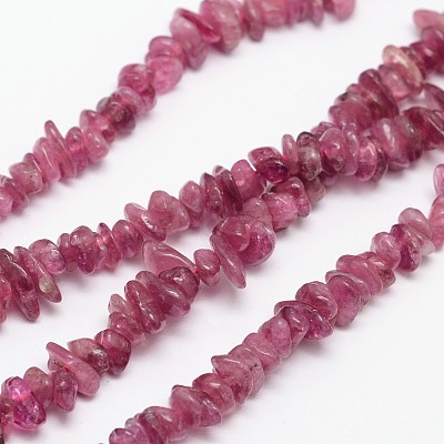Chips Natural Tourmaline Beads Strands G-N0164-04B-1