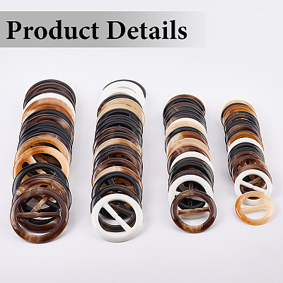 20Pcs Resin Tri-Glide Adjuster Buckles FIND-GF0008-12F-1