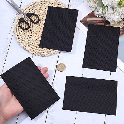4Pcs Rectangle Rubber Anti Skid Rubber Shoes Bottom AJEW-CP0010-38-1