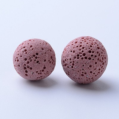 Unwaxed Natural Lava Rock Beads G-F325-8mm-19-1