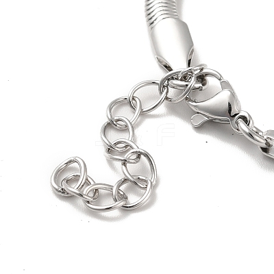 Rack Plating Brass Herringbone Chains Bracelet for Men Women BJEW-M227-01P-1