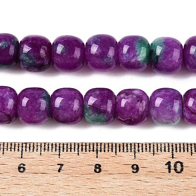 Dyed Natural White Jade Beads Strands G-T138-D02-1