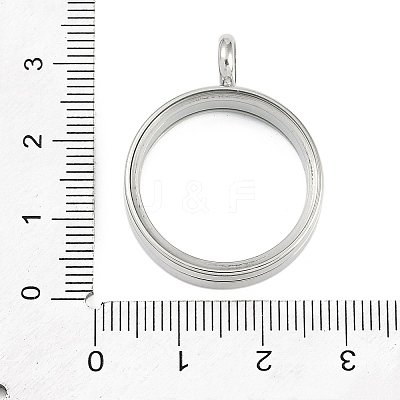 304 Stainless Stee Locket Pendants STAS-S132-16P-03-1