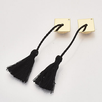 Polyester Tassel Big Pendants X-KK-T048-062G-NF-1
