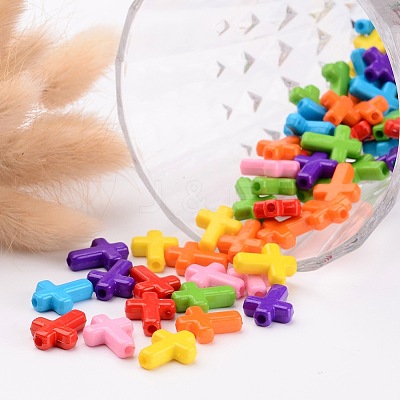 Opaque Acrylic Beads SACR-436-M-1