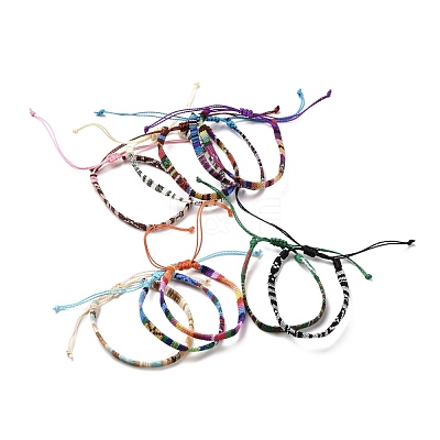 Cotton Ethnic Tribal Braided Bracelet BJEW-A099-02-1