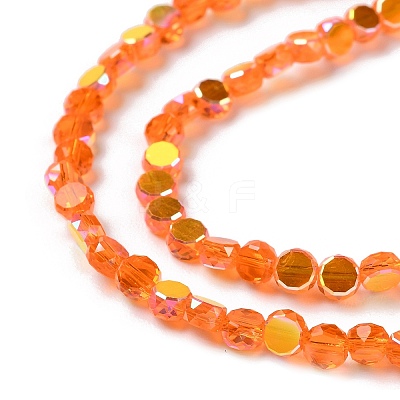 Transparent Electroplate Glass Beads Strands GLAA-Q099-A01-M02-1