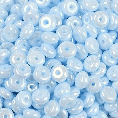 Opaque Colours Luster Glass Seed Beads SEED-P008-01C-09-1