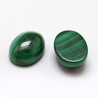 Oval Natural Malachite Cabochons G-O147-03A-1