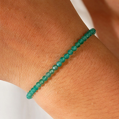Natural Green Aventurine Beaded Bracelets for Women UZ0240-1