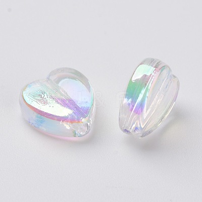 Eco-Friendly Transparent Acrylic Beads PL539-822-01-1