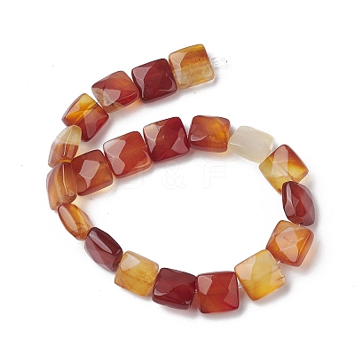 Natural Red Agate Beads Strands G-K359-B11-01-1