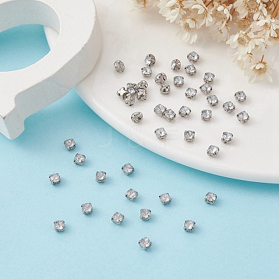 Square Sew on Rhinestone FIND-YW0003-10G-1