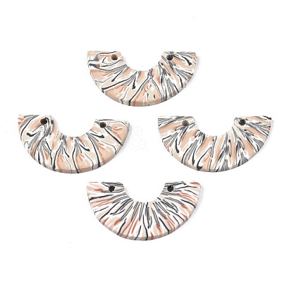 Handmade Polymer Clay Pendants CLAY-N010-028-B01-1