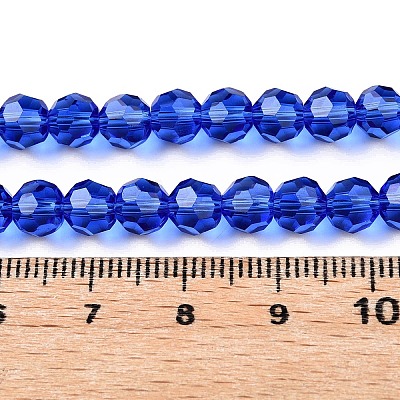 Transparent Glass Beads LS-EGLA-A035-T6mm-D21-1