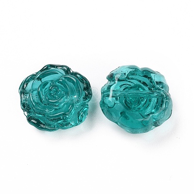 Handmade Lampwork Flower Beads LAMP-C004-05E-1