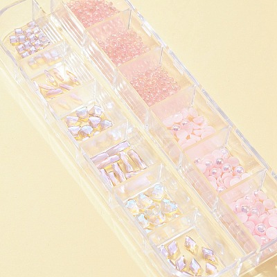 8 Style Glass Rhinestone Cabochons MRMJ-FS0001-02-1