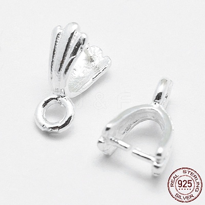 925 Sterling Silver Pendant Bails STER-E050-12S-1