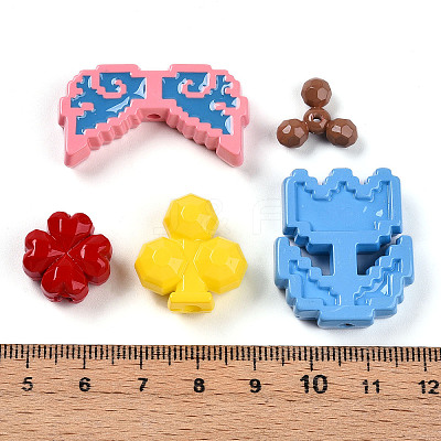 Opaque Acrylic Beads OACR-T028-37-1-1