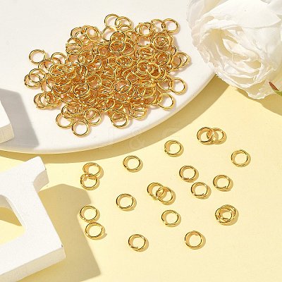Brass Open Jump Rings JRC7mm-G-NR-1