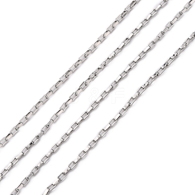 Tarnish Resistant 304 Stainless Steel Box Chains CHS-A003A-1.5mm-1