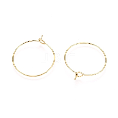 Ion Plating(IP) 316L Surgical Stainless Steel Hoop Earring Findings X-STAS-D164-02G-A-1