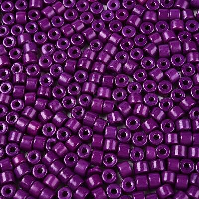 Opaque Baking Paint Glass Seed Beads SEED-T008-02U-1