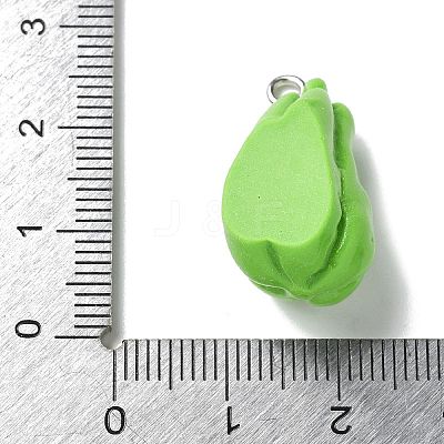 Resin Iron Pendants RESI-D280-15-1