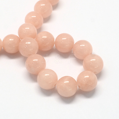 Natural Dyed Yellow Jade Gemstone Bead Strands G-R271-8mm-YXS02-1