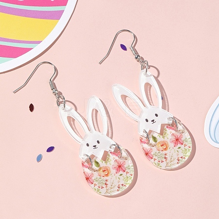 Acrylic Dangle Earrings FS-WGF063B-01-1