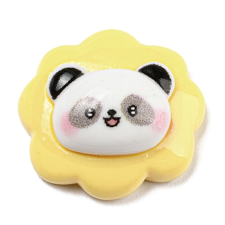 Cute Animal Opaque Resin Cabochons RESI-C040-01A-1