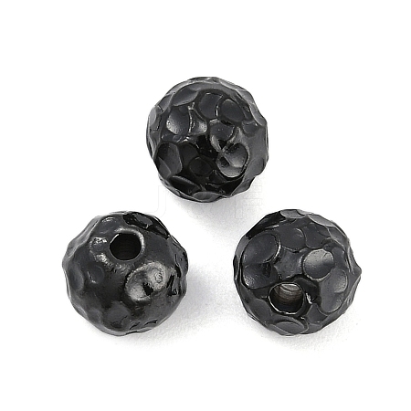 Textured 316 Surgical Stainless Steel Beads STAS-M106-01E-EB-1