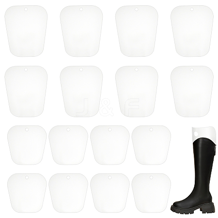   16Pcs 2 Styles PP Plastic Boots Support AJEW-PH0011-05-1