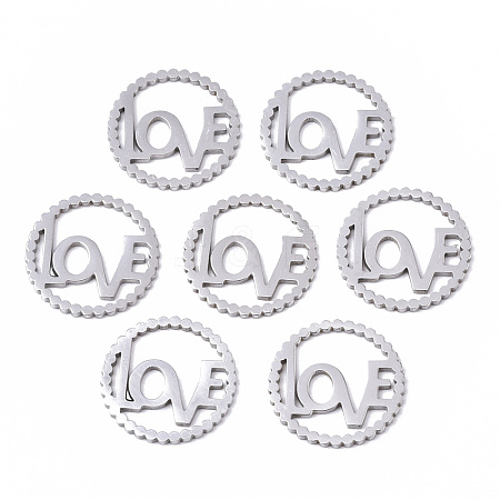 201 Stainless Steel Charms STAS-N091-67-1