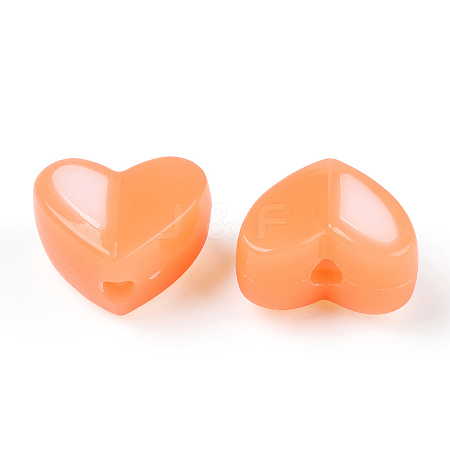 Two Tone Opaque Acrylic Beads SACR-I005-05D-04-1
