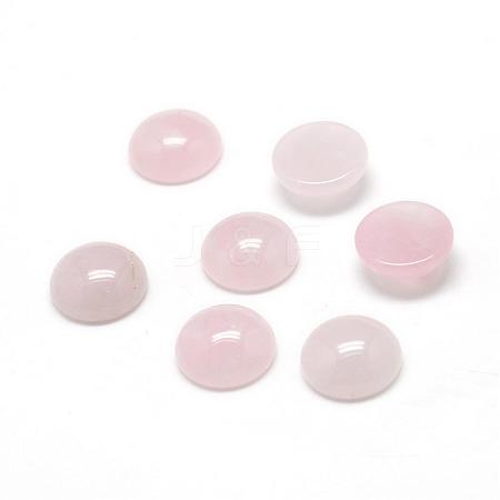 Natural Rose Quartz Gemstone Cabochons G-T020-18mm-09-1