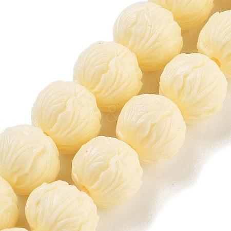 Synthetic Coral Carved Beads Strands CORA-B001-02-1