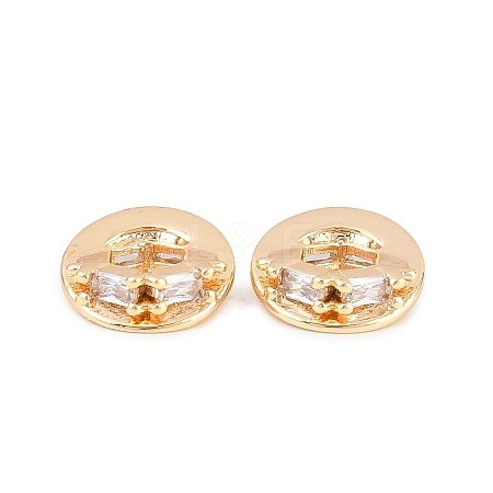 Brass Micro Pave Cubic Zirconia Pendants KK-L261-17G-01-1