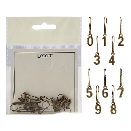 12Pcs Metal Locking Stitch Marker PW-WGEBAEF-01-1