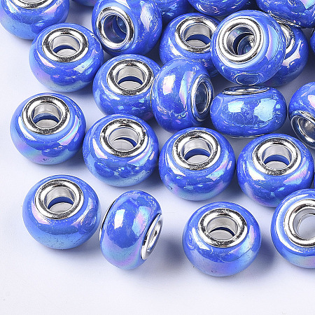 Opaque Resin European Beads RPDL-T038-007B-1