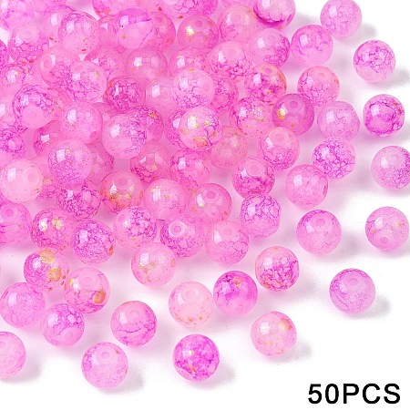 Glass Imitation Jade Beads GLAA-YWC0007-01B-01-1