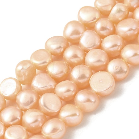 Natural Cultured Freshwater Pearl Beads Strands PEAR-A006-09C-1