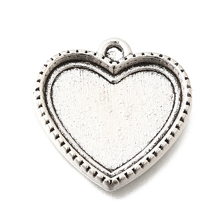 Tibetan Style Alloy Pendant Cabochon Settings for Enamel FIND-D042-09B-AS-1