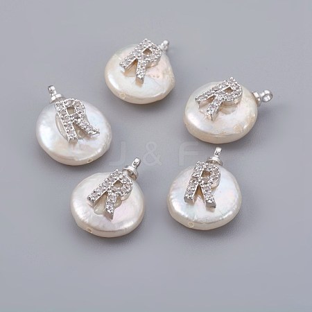 Natural Cultured Freshwater Pearl Pendants PEAR-F008-30P-R-1