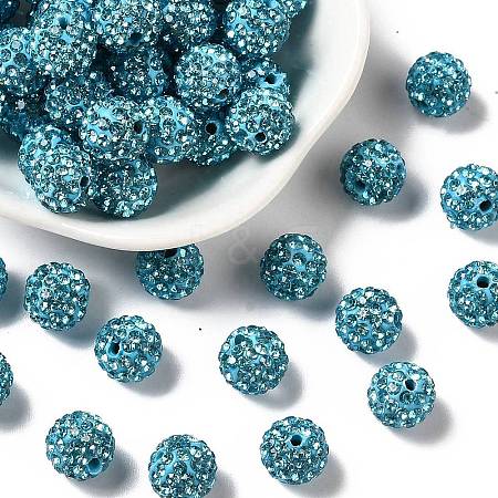 Pave Disco Ball Beads X-RB-A130-10mm-3-1