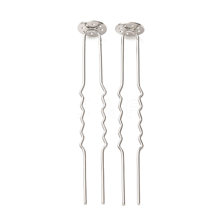 Brass Hair Fork Findings KK-H298-02B-1